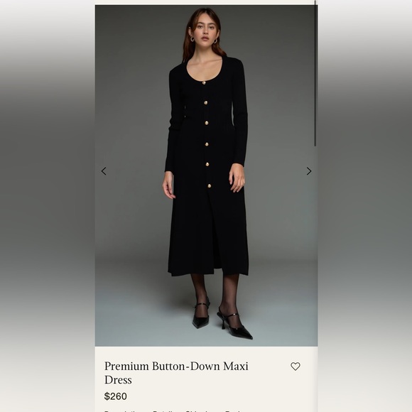 Premium Button-Down knit Dress - Picture 2 of 8
